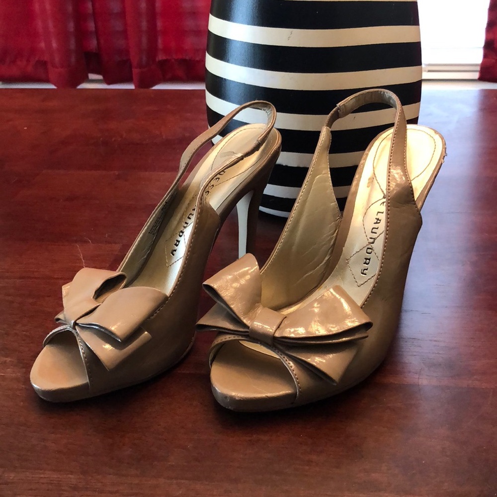 Chinese Laundry Bow Peep Heels